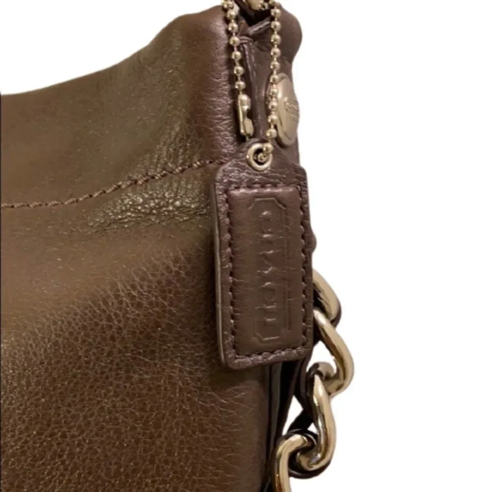 🆕Coach Carly Brown Leather Shoulder Bag (NWOT)🔥 - Picture 4 of 11